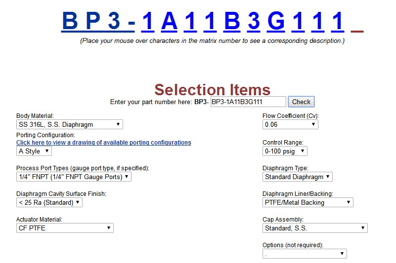 BP3-1A11B3G111具体参数